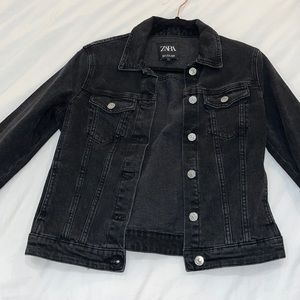Zara Black Denim Jacket- take 50% off!